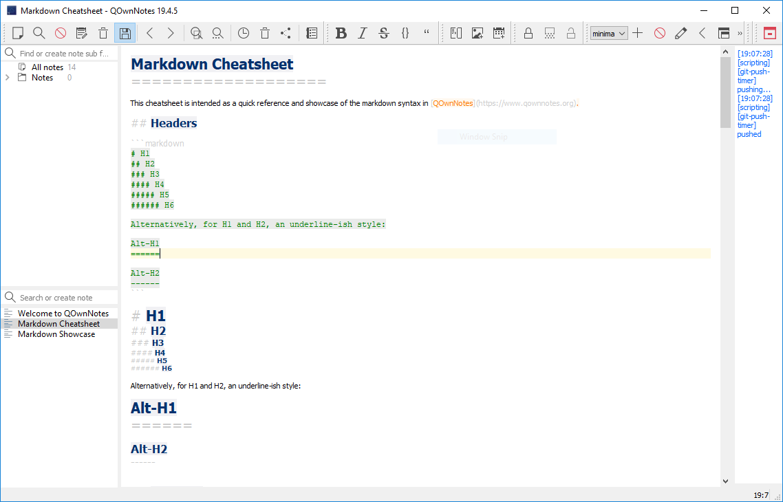 qownnotes use